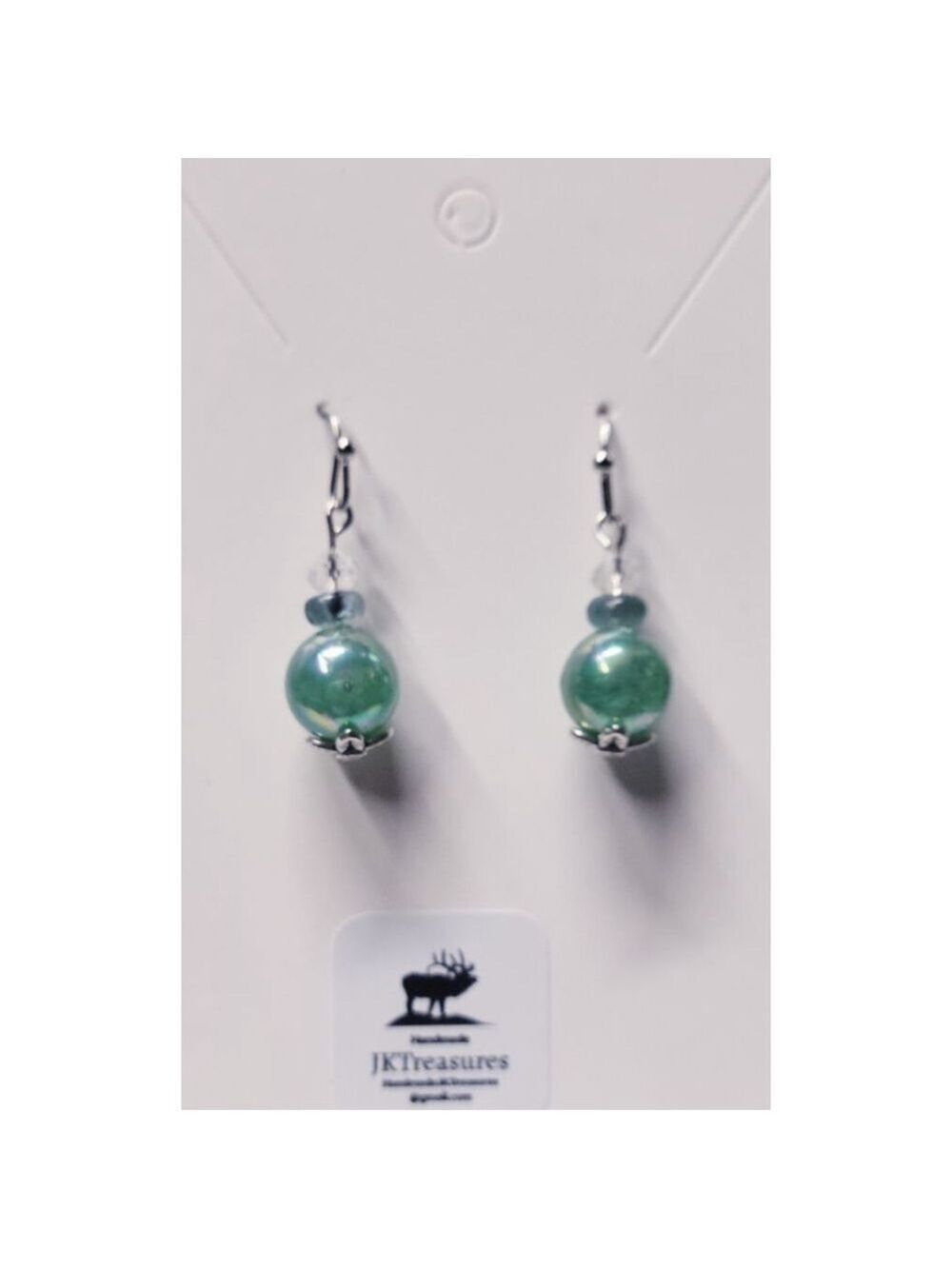 Grandidierite Gemstone Drop Earrings